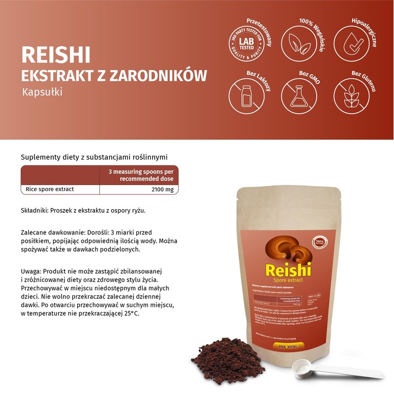 Reishi Spores Extract Powder The Cell Walls Are Gently Broken