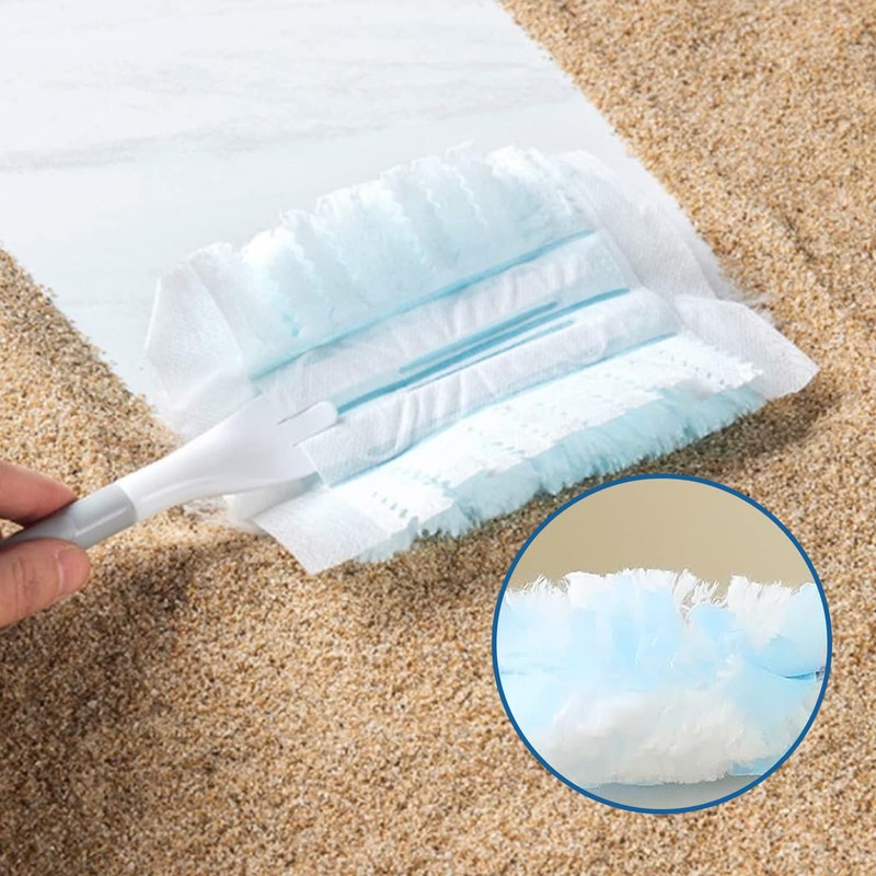 Jogoico Flash Dust Magnet Refills 20PCS Fluffy Dusters Refills Disposable