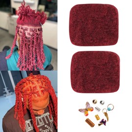 Orientfashion Hair 2 Pieces/lot 30g/pack Tight Afro Kinky Bulk Hair 100 Human Hair For Dreadlocks,Twist Braids,Afro Human Hair For Black Women (10inch (pack of 2), Bug)