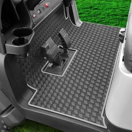 Golf Cart Floor Mat for Precedent Floor Mat, 3/10" Thickness Rubber Full Coverage Precedent Mat, Fit for Club Car Precedent (2004-2025) / Onward & Tempo (2017-2025) / Villager & V4L (2019-2025) Gray