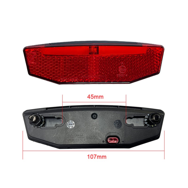 Electric Bike QD168 Front Light DR001 Rear Light Set with