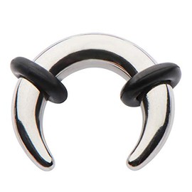 Zaya Body Jewelry Septum Pincher Ring Stretching Ear Plugs Tapers Horseshoes Gauges 00g 0g 1g 2g 4g 6g 8g 10g 12g 14g gauge (2g)