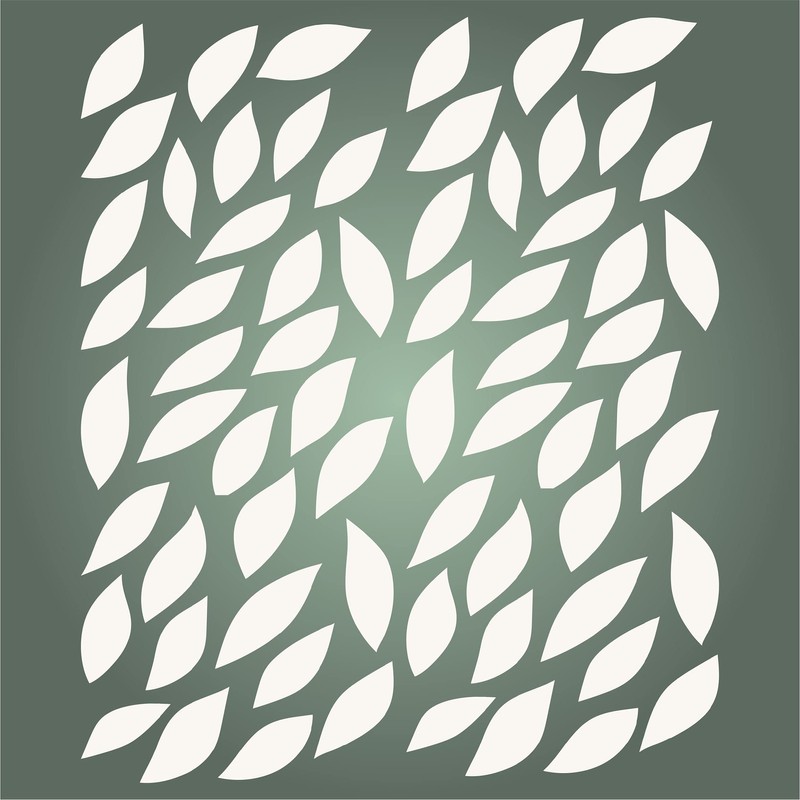 Slimline Leaves Stencil 10x23cm - Petal Card Making Slim Cutting