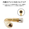 LOYELEY 車 バイク 空気入れ エアーホース 90度真鍮バルエアーバルブ（2個入り） L型 エアバルブ バルブ延長チューブ 長210mm