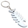 Komonee Fish Bone Silver Bottle Opener Key Chain Metal Dead