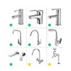 Faucet Handle Extender Set, Connects to Sink Handle and Faucet