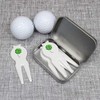 Azeeda 'Four Leaf Clover' Golf Divot Tool/Repair Fork Gift Set