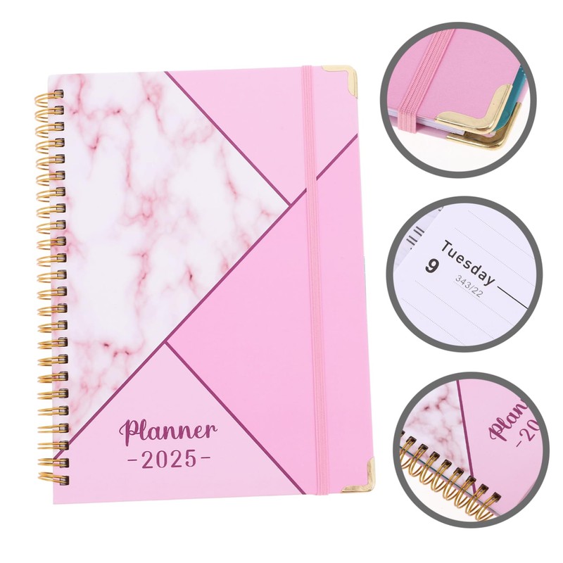 GRIRIW Hairstylist Must Haves Monthly Calendar Planner Spiral Notebook 2025