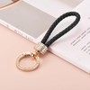 MECCANIXITY Weave Key Chain Ring Braided Rope Leather Keychain with
