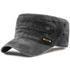MESU Unisex Washed Cotton Military Hats Cadet Army Caps Vintage