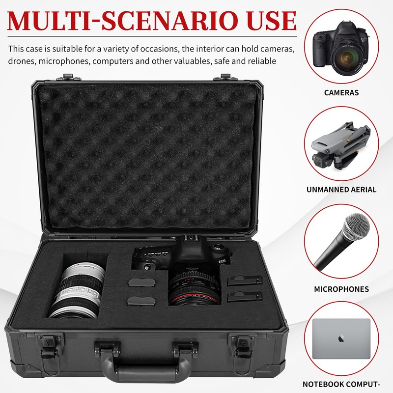 ITHWIU Protective Hard Case Shockproof Water-resistant with Customized DIY Foam