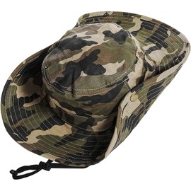 Boys Camo Sun-Bucket-Hat Summer Outdoor Safari Fishing-Hat Boonie-Cap for Toddler Kids