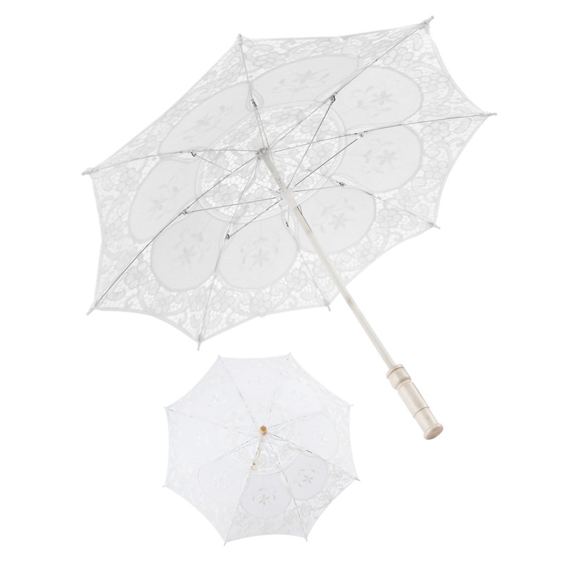 Mini Lace Umbrella Wedding Bridal Parasol Umbrella for Girl Party