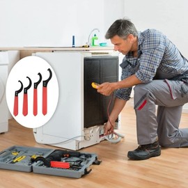 Nvanvmm Coilover Wrench, Hook Wrenches Tools Set Shock Spanner Wrench Set C-Shape Spanner Adjustable Spanners Adjustment Tool