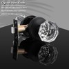 Gobrico 2 Pack Crystal Door Knobs Diamond Glass Hall/Closet Passage