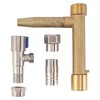 Water Intake Valve Key G1 Thread Brass Stainless Steel Quick