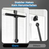 ecooe 30-61-89 cm Adjustable Shower Squeegee, Squeegee Shower Black, Squeegee