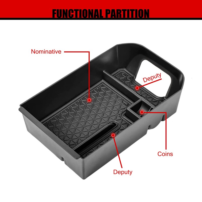 ZZDMDM Center Console Organizer Insert Dividers Compatible with Toyota RAV4
