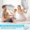 Hahafelt Cooling Cervical Neck Pillowcase (Only Pillowcase) Ergonomic Pillowcase with