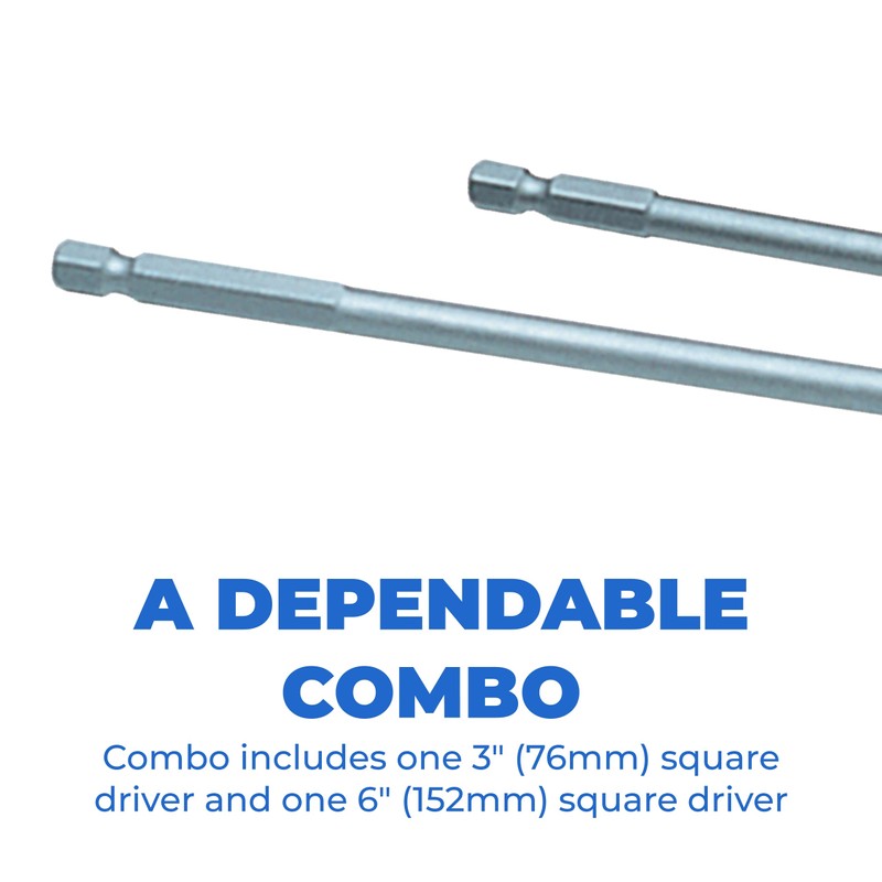 Kreg DDS 3-Inch and 6-Inch #2 Square Driver Combo