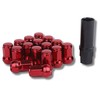 [Partools] Lock Nuts Red Car Tire Wheel Nuts M12 Short