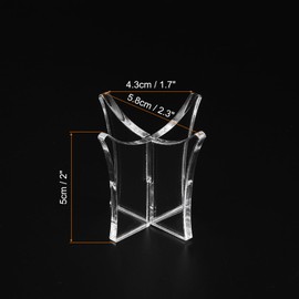 PATIKIL 2.3" Ball Display Stand, Multi-Function Acrylic Ball Stand Display Holder for Baseball Tennis Ball, Clear