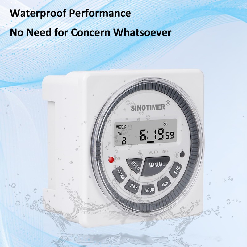 DC/AC 24V Digital Gate Timer Switch - Programmable, Accurate-to-The-Second Control