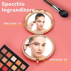 VivaJoy Regalo figlia - Regali per figlia, Regalo di Mamma papà figlia, Specchio tascabile Elegante, Regalo figlia Compleanno, Regali di laurea, Perfetto per ogni occasione Speciale