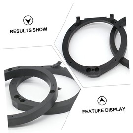 Alipis 2Pcs Durable Auto Speaker Adapter Spacer Pads Fit for Enhanced Audio Car Interior Easy Installation Excellent Flexibility and Durability