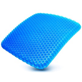 Relaxheal Gel Cushion, Chair, No Buttock Pain, Gel Cushion, Car Cushion, Genuine Product, 15.7 x 14.6 inches (40 x 37 cm)