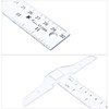 Pangda 12 Inch/ 30 cm Junior T-Square Plastic Transparent T-Ruler