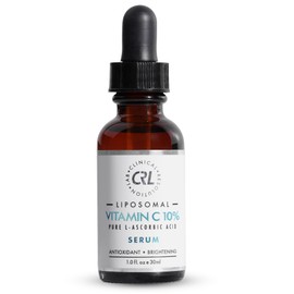 Clinical Resolution Liposomal Vitamin C 10% Serum For Face Anti Aging Formula with, Hyaluronic Acid, Vitamin E Brightening Serum Improve Dark Spots, Tone, Fine Lines & Wrinkles (1.0 fl oz / 30ml)