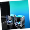 Gatuida 2pcs Compact Multimedia Speakers for Desktop and Laptop USB