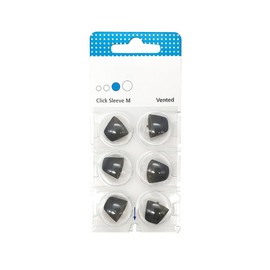 6 Domes Domes Click-Sleeve Open Vented for Signia Siemens Hearing Aids (M)