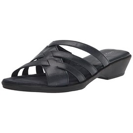 Easy Street Sandalia Rapid Slide para Mujer, Azul Marino/Flor y Brillo, 6 X-Wide