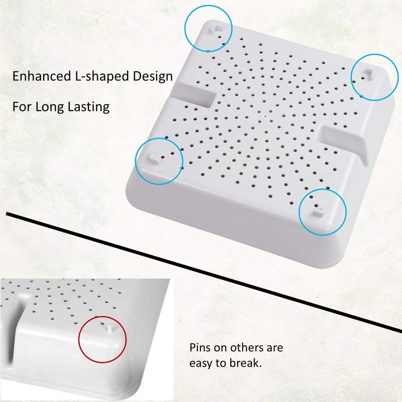 EquipmentBlvd Floor Sink Drain Strainer ABS Plastic Drop-in Basket 8-1/2"