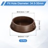 sourcing map 12Pcs 35mm(1-3/8") Nylon Hole Plugs, Flush Type Panel