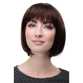 Wig Me Up Women’s Quality Sexy Bob Wig with Straight Fringe - 703 Mahogany Brown (33)