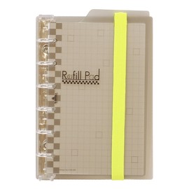 Mini 6-Hole Design Refill Pad, Ring Diameter 0.5 inches (13 mm), Section Silver, 1708-399