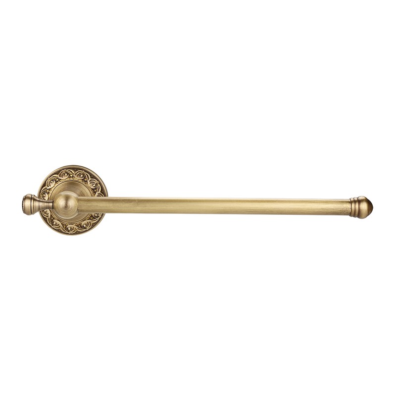 Antique Brass Bathroom Towel Holder Rack Single Pole Bar Clothes