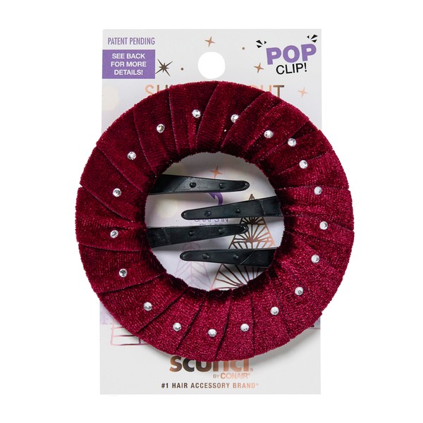 Scunci by Conair Pop Clip Barrette- hair accessories for women