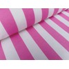 Teflon-Coated Outdoor Fabric – Pink & White Striped Waterproof Material