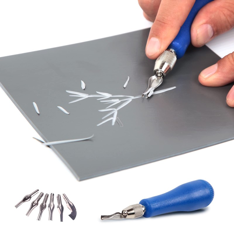 Falling in Art Block Cutters- Craft Linoleum Carving Tools with