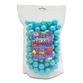 ALBERT'S Candy ColorSplash Bubble Gum Balls for Chewing, 1 Inch, Pearl Baby Blue, Cotton Candy Flavor, Party, Events, Weddings, 2 Pounds