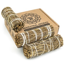 MUT22 Premium Californian Desert Sage, 100% Natural and Cleansing, Ideal for Spiritual and Energetic Rituals, Liés Salvia Apiana Blanc (Pack of 3, Desert Sage)