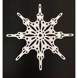 Sizzix Tim Holtz Die Cuts * Fanciful Snowflakes * Eight Sets * White or Red Cardstock - White Cardstock