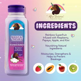 MAGICAL TRESSES Afro Unicorn Wavy, Coily, and Curly Hair Shampoo - Defining,