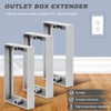 3Pcs 1/2" Single Gang Outlet Box Extenders, Electrical Box Extender