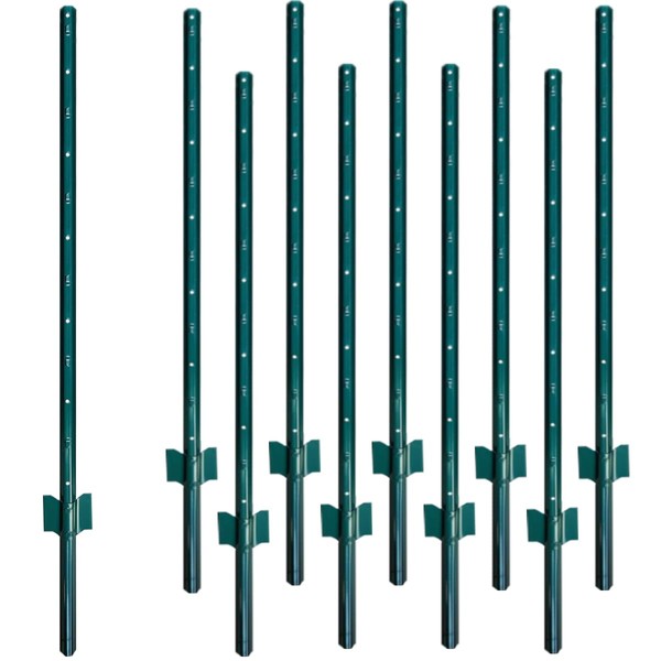 3 Feet Fence Post, 10pcs Heavy Duty U-Channel Posts for