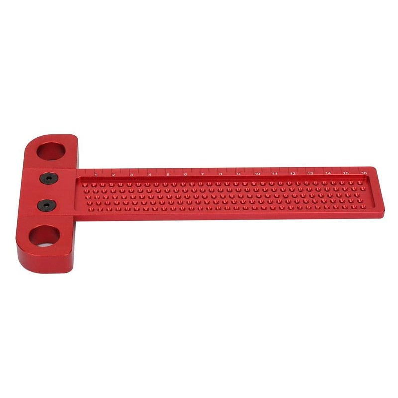 T Type Square Ruler Woodworking Aluminum Alloy Scriber Measuring Carpentry
